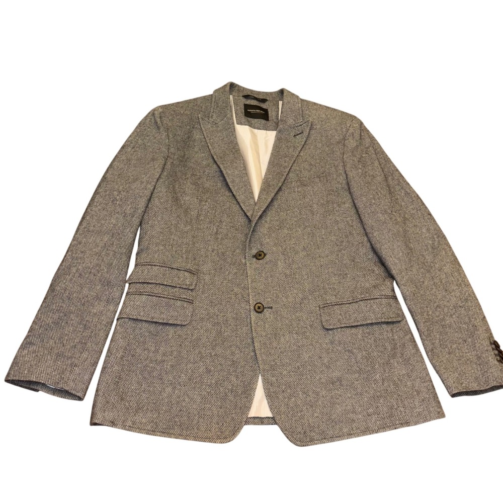 Banana Republic | Mens 42 R |Gray Textured Slim Fit Blazer | Italian Fabric